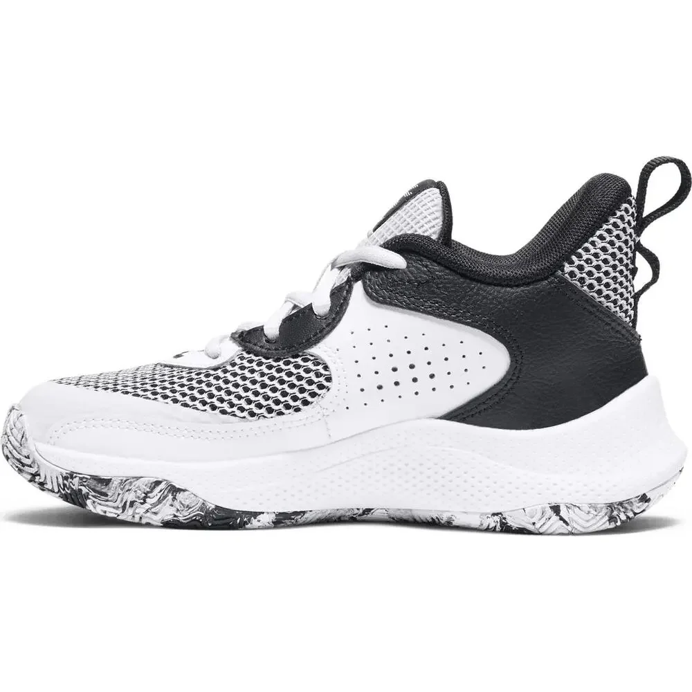 NWT Under Armour Curry 3Z 24 Preschool Basketball Shoes White/Black Size 11K